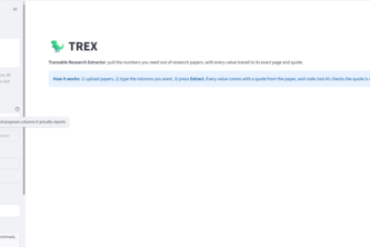 TREX: Traceable Research Extractor