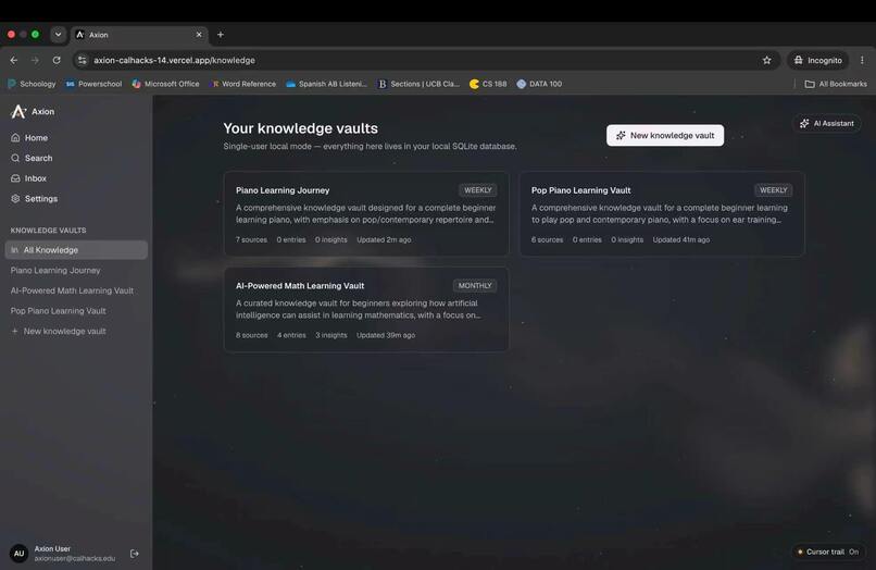 Axion - Living Knowledge Base – screenshot 7