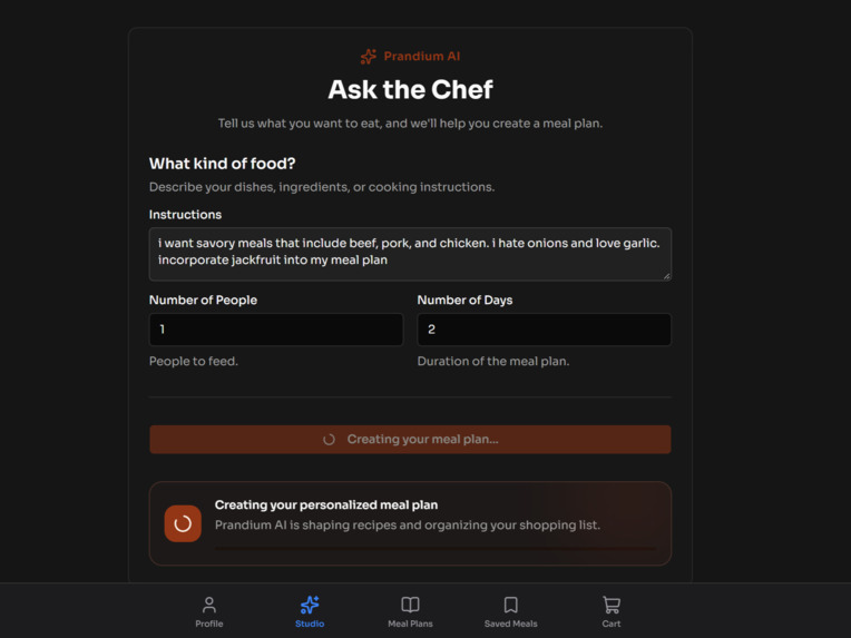 Prandium AI – screenshot 4