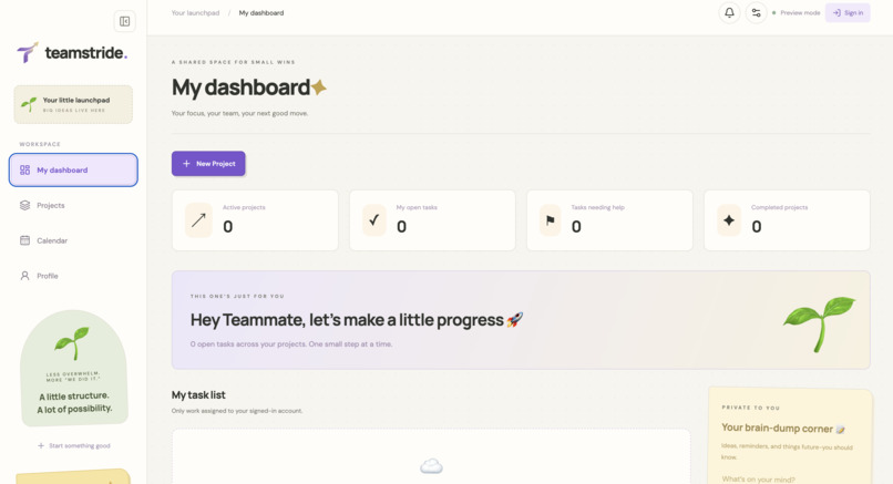 Teamstride – screenshot 1
