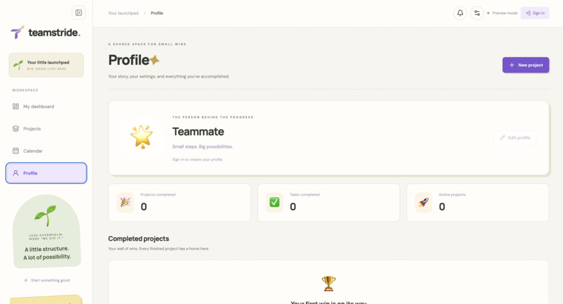Teamstride – screenshot 4