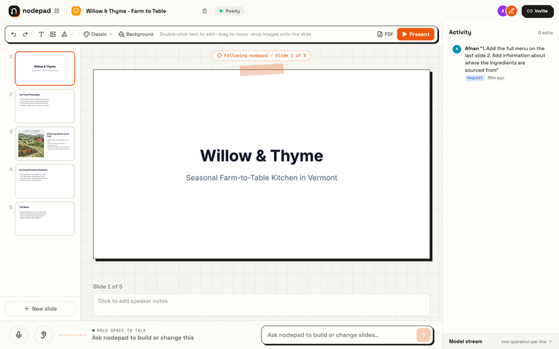NodePad – screenshot 2