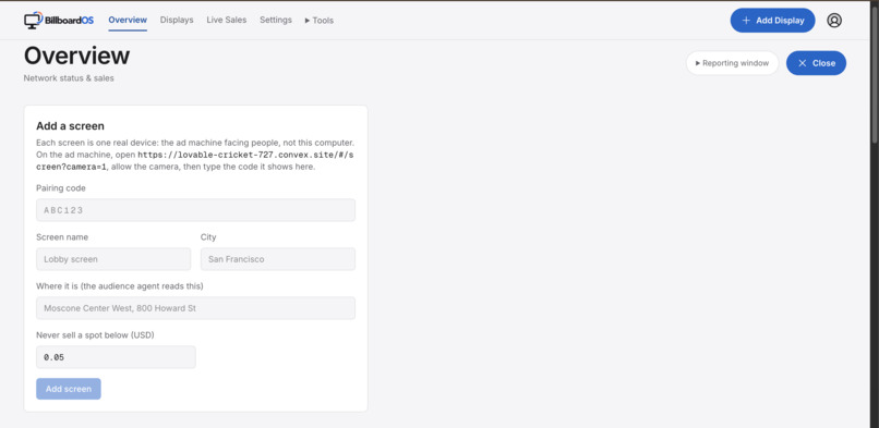 BillBoardOS – screenshot 3