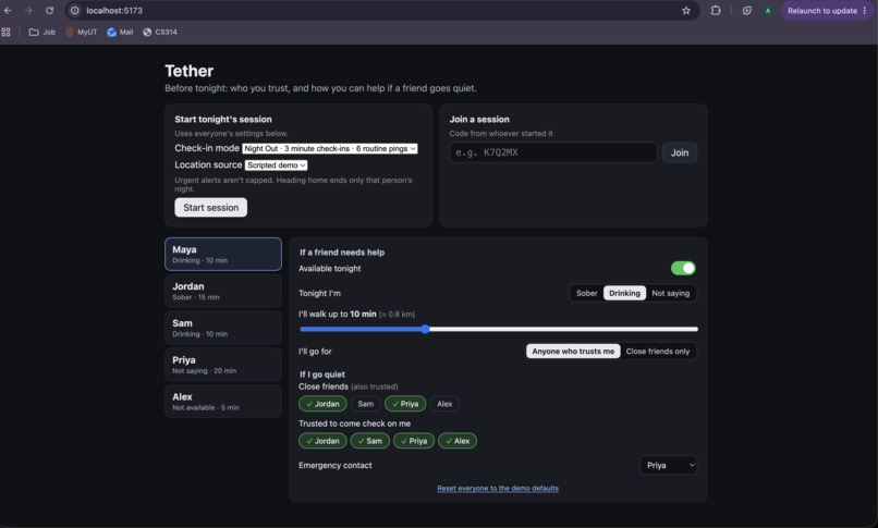 tether – screenshot 5