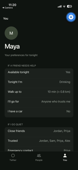 tether – screenshot 2