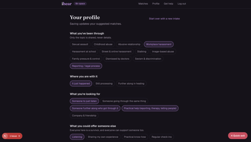 iHear – screenshot 2