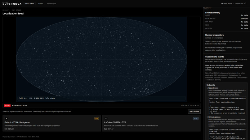 Project Supernova – screenshot 1