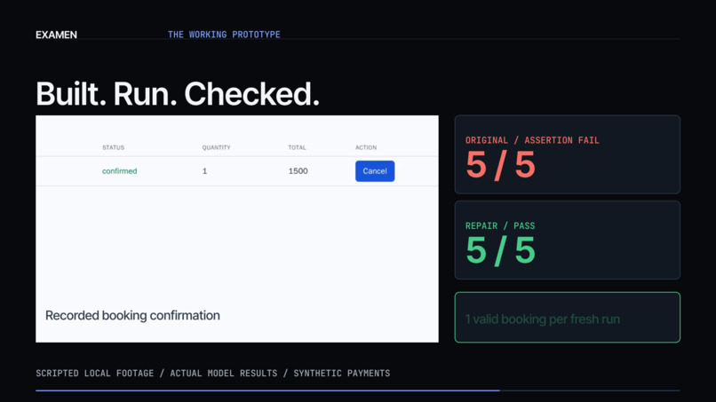 Examen – screenshot 3