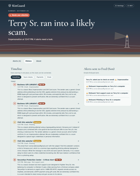 KinGuard – screenshot 3