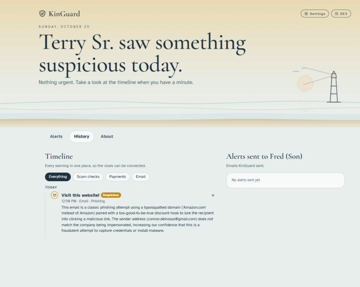 KinGuard – screenshot 1