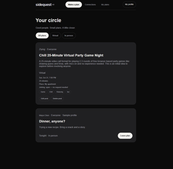 Sidequest – screenshot 3