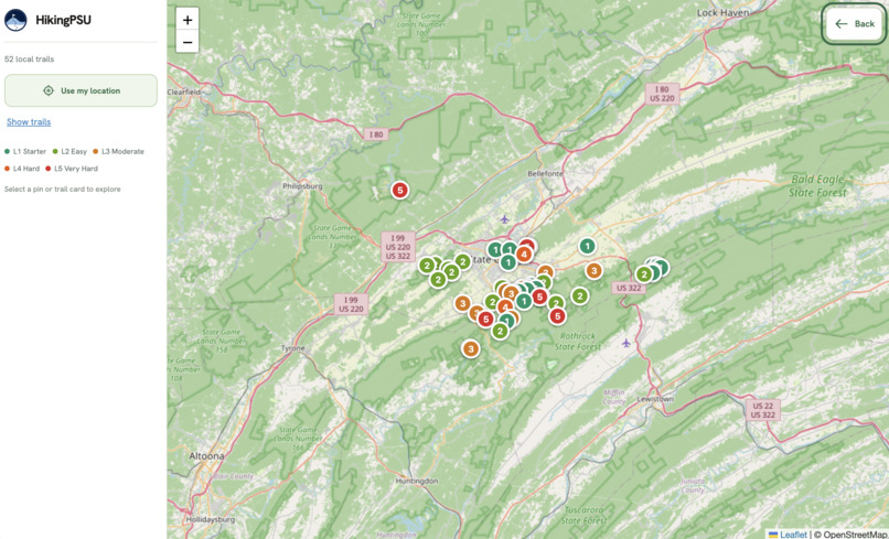 HikingPSU – screenshot 4