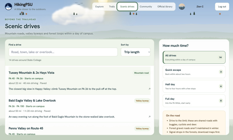 HikingPSU – screenshot 5