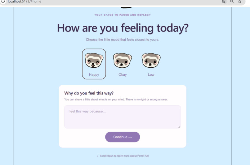 ferret aid – screenshot 2