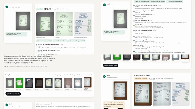 Imali AI receipt vision – screenshot 3