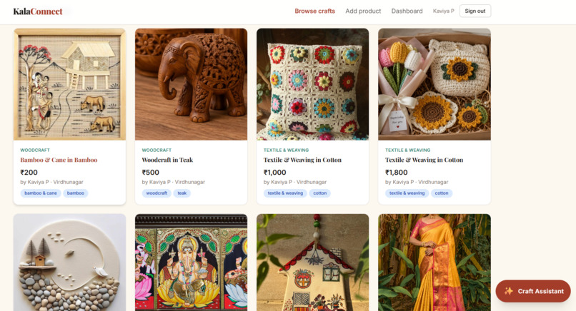 KalaConnect – AI-Powered Artisan Marketplace  – screenshot 7