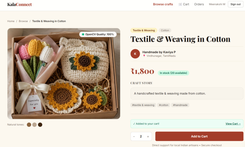 KalaConnect – AI-Powered Artisan Marketplace  – screenshot 9