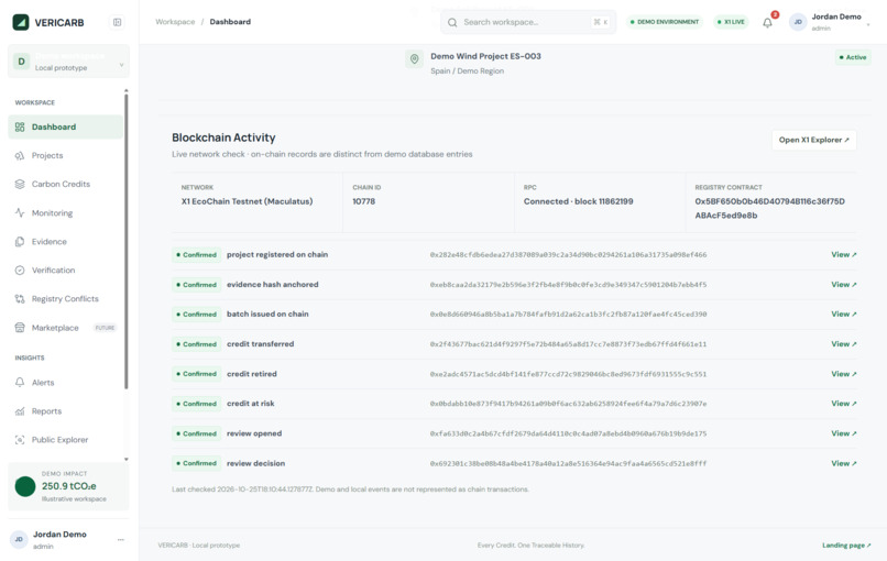 VERICARB – screenshot 4