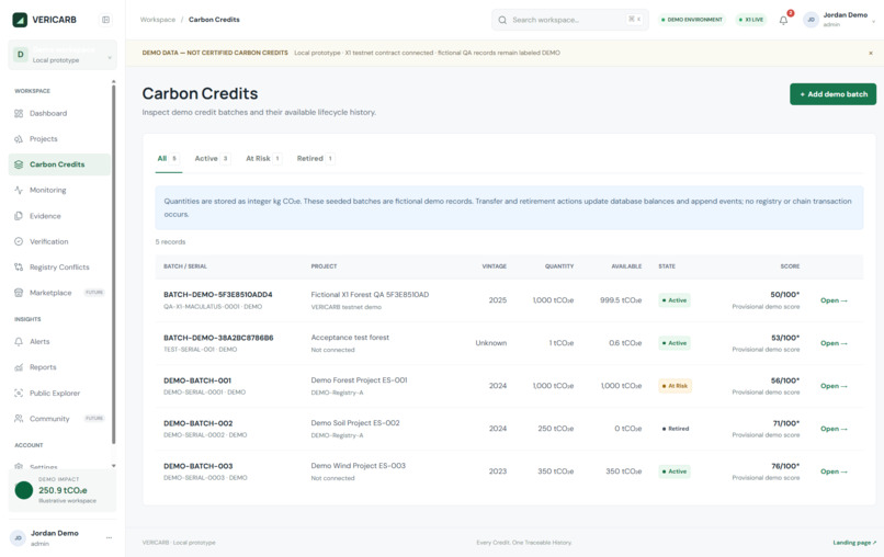 VERICARB – screenshot 6