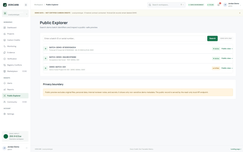 VERICARB – screenshot 13