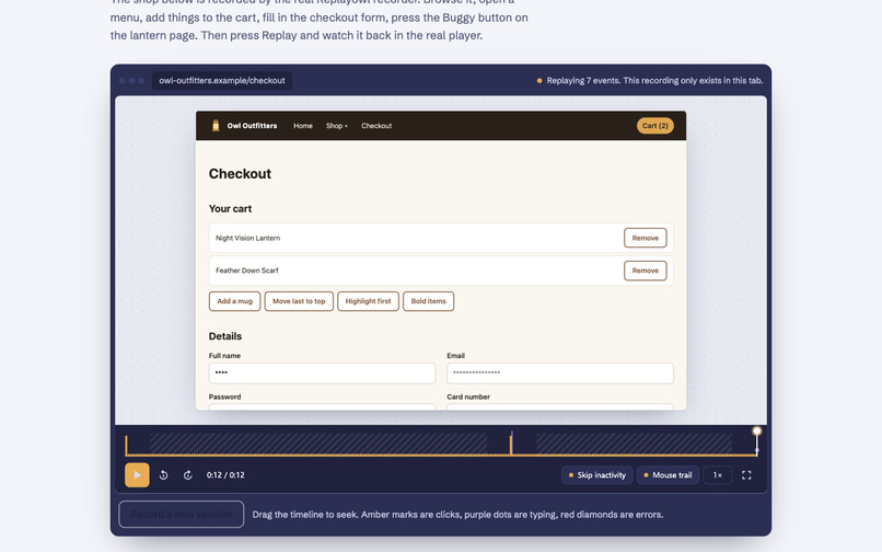 Replayowl – screenshot 1
