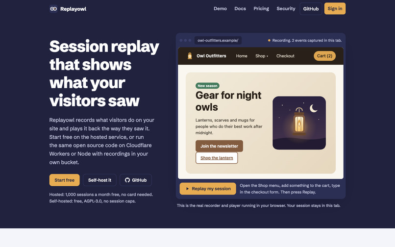 Replayowl – screenshot 2