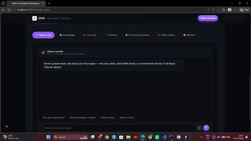 Sara AI Nexus Agency – screenshot 1