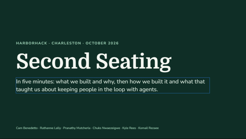 Second Seating – screenshot 1