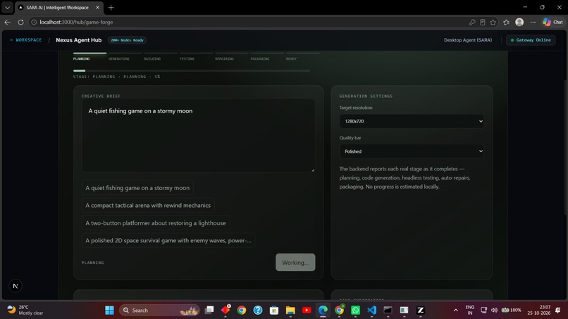 Sara AI Nexus Agency – screenshot 2