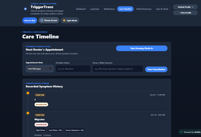 TriggerTrace – screenshot 3