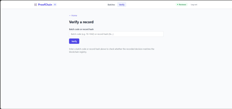 ProofChain – screenshot 1