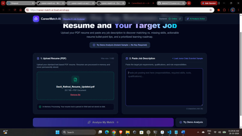 CareerMatch AI – screenshot 2