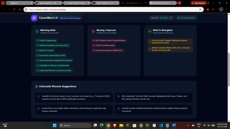 CareerMatch AI – screenshot 4