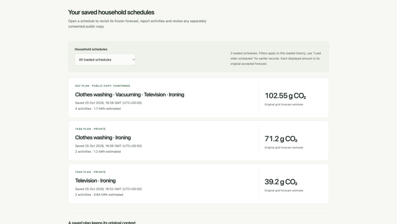 CarbonShift: AI Energy Planning & Emissions Transparency – screenshot 4
