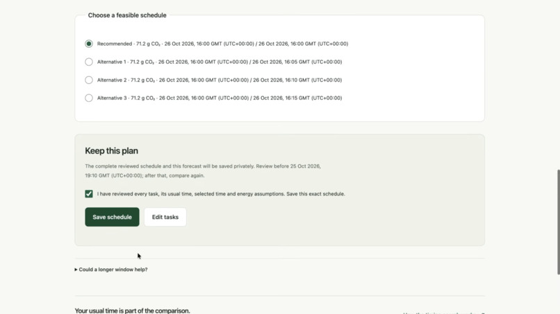 CarbonShift: AI Energy Planning & Emissions Transparency – screenshot 10