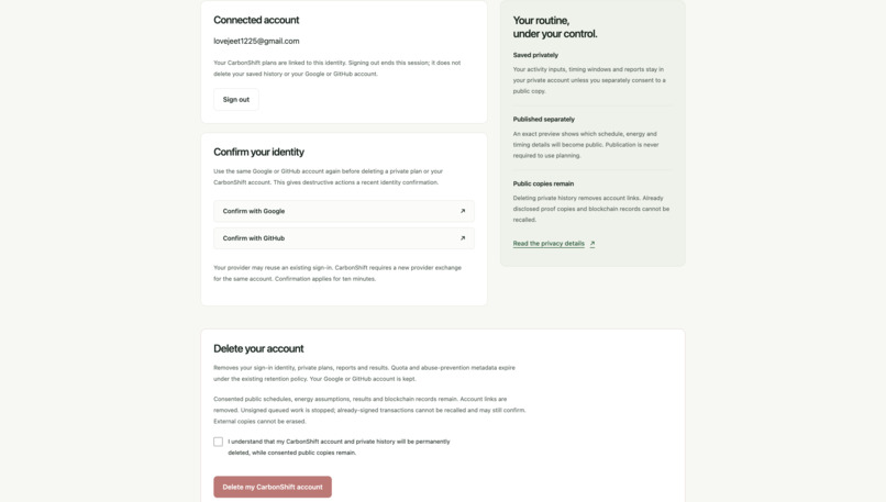 CarbonShift: AI Energy Planning & Emissions Transparency – screenshot 13