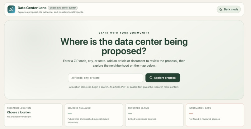 DataCenter Lens – screenshot 1