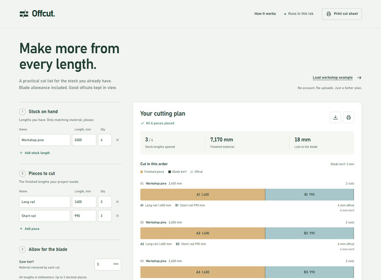 Offcut – screenshot 1
