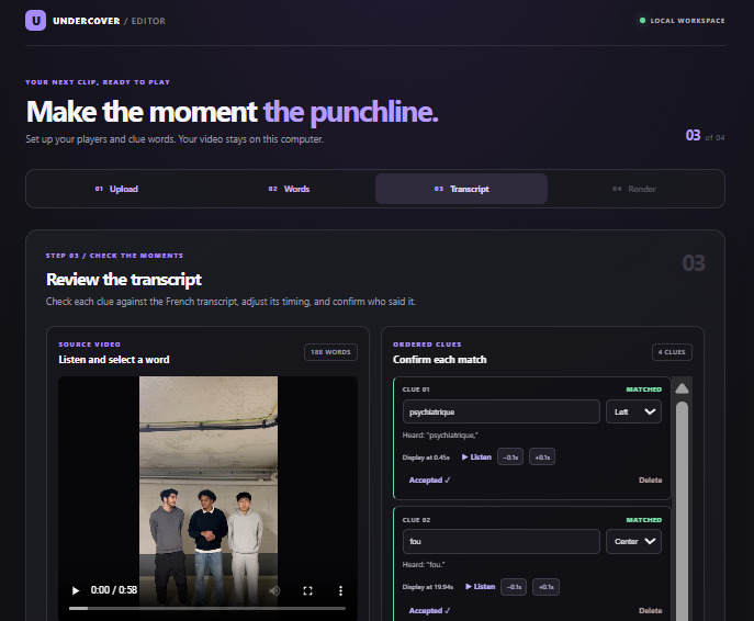 Undercover Video Maker – screenshot 1