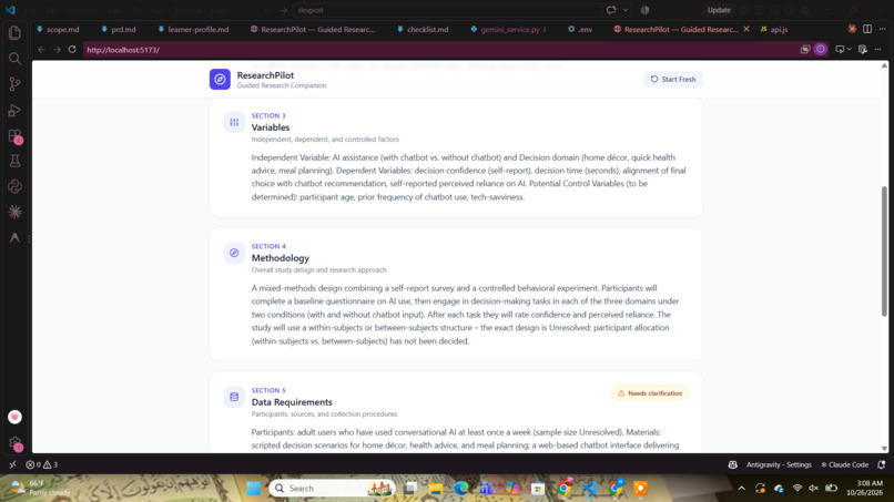 ResearchPilot: AI Research Planning Mentor – screenshot 4