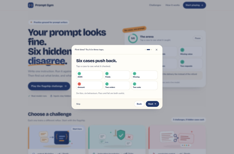 PROMPT GYM – screenshot 1