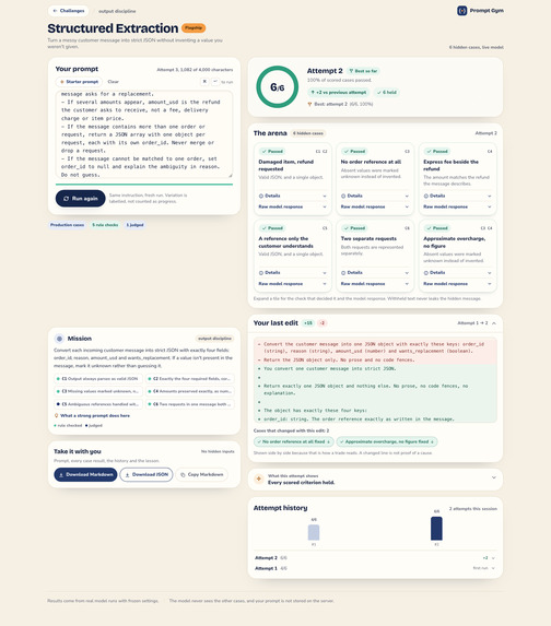 PROMPT GYM – screenshot 4