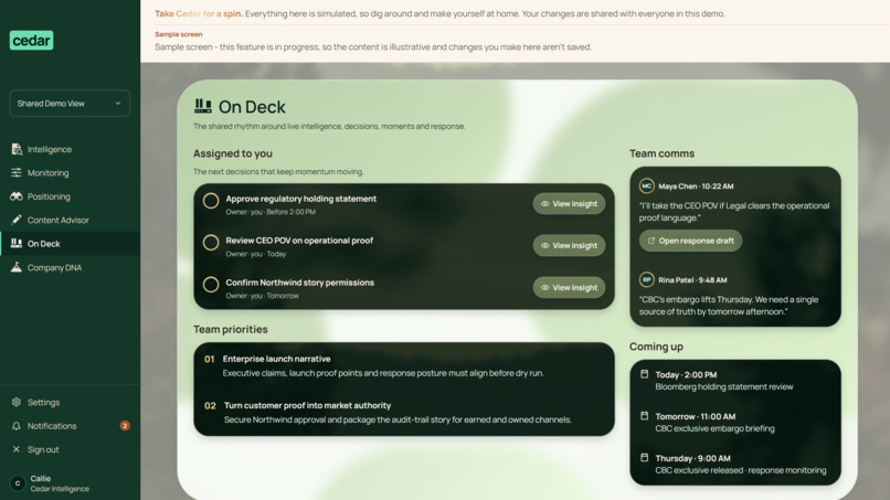 Cedar: Your Competitive Edge Radar – screenshot 4