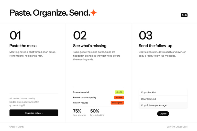 Chaos to Clarity – screenshot 3