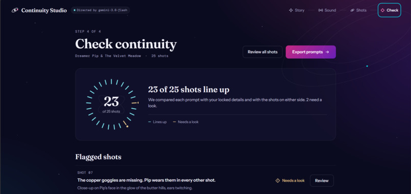 Continuity Studio – screenshot 3