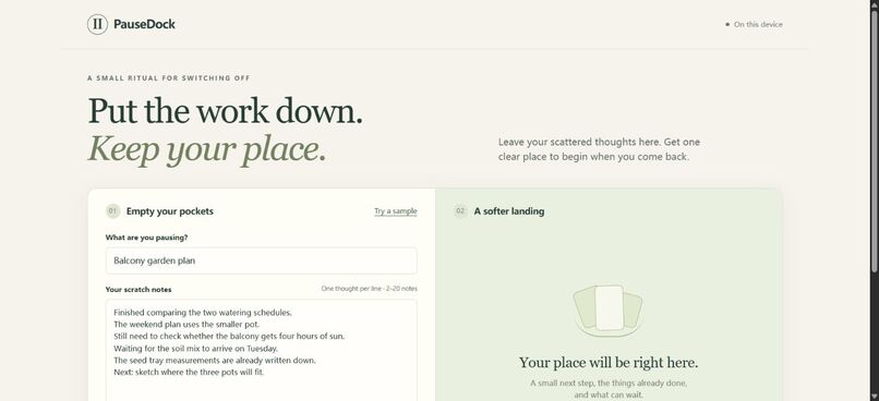 PauseDock – screenshot 1