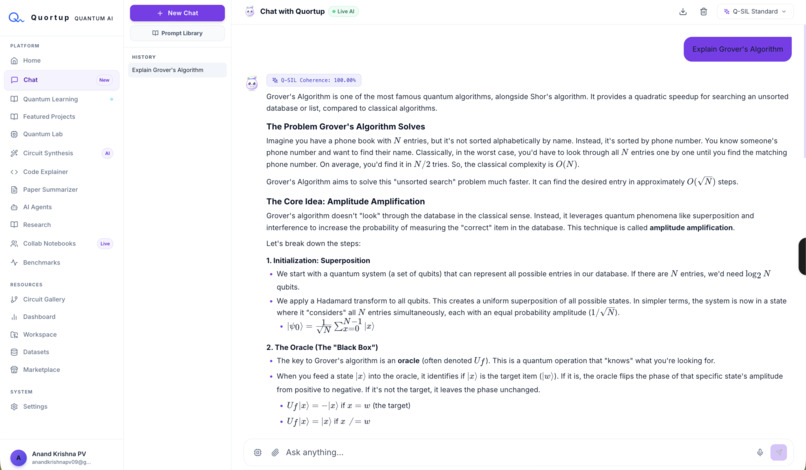 Quortup: Learn, Build & Simulate Quantum Computing with AI – screenshot 4