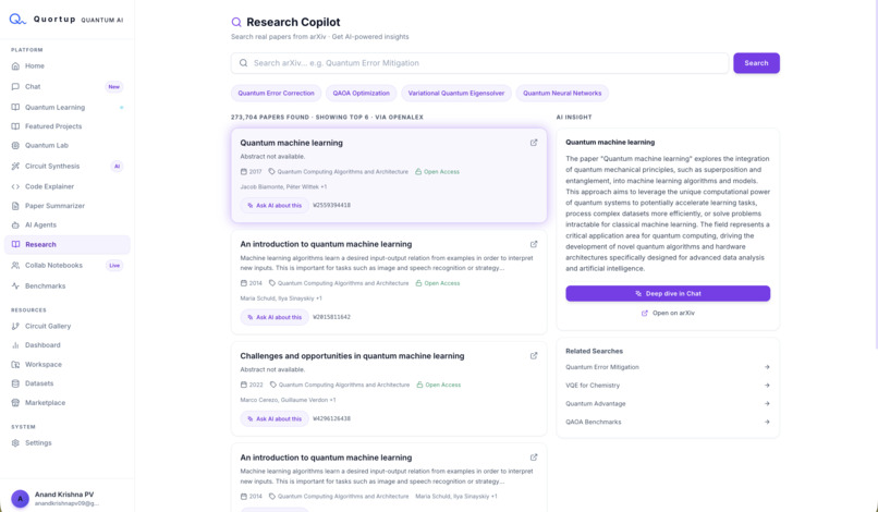 Quortup: Learn, Build & Simulate Quantum Computing with AI – screenshot 5