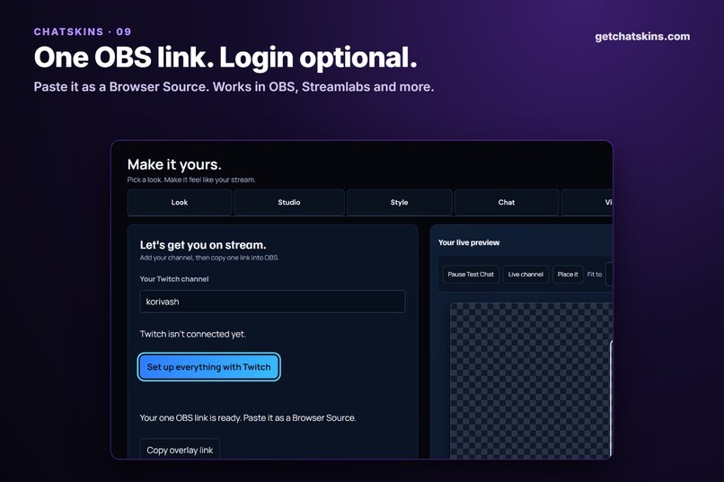 ChatSkins - Game-Style Twitch Chat Overlays – screenshot 2
