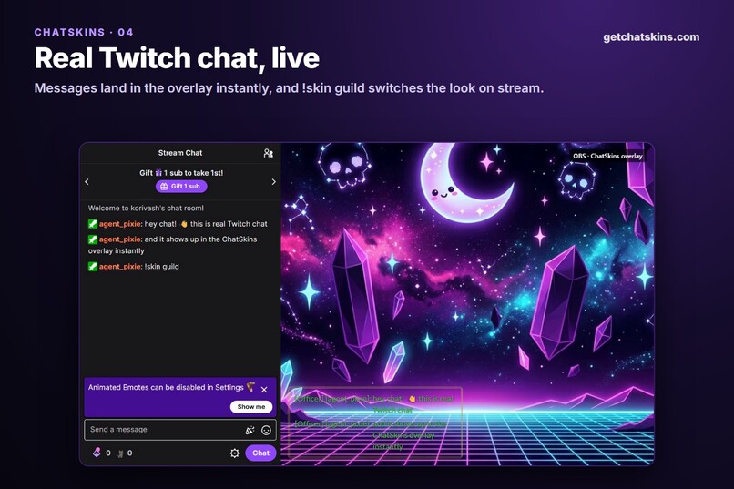 ChatSkins - Game-Style Twitch Chat Overlays – screenshot 4